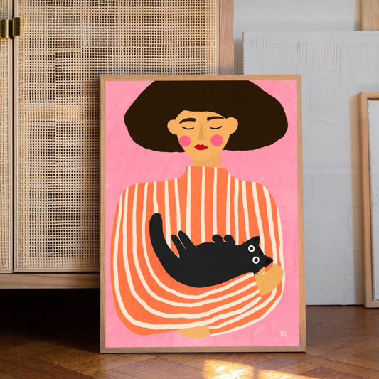 Cat Cuddles print
