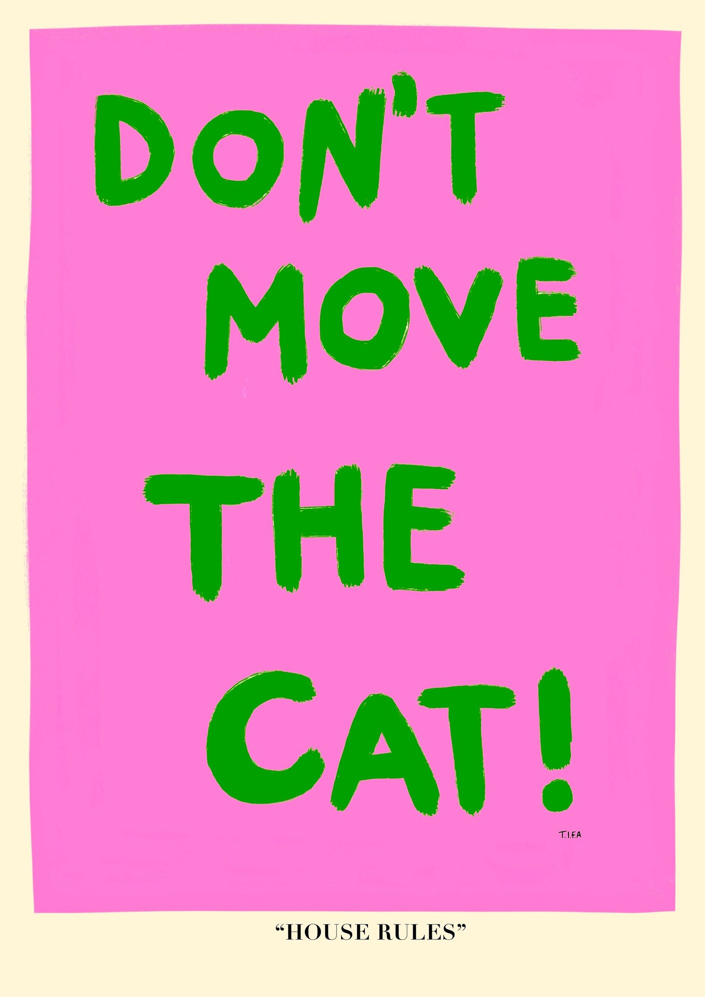 House Rules print