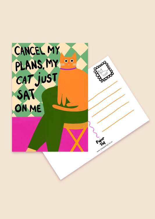 Cancel My Plans postcard