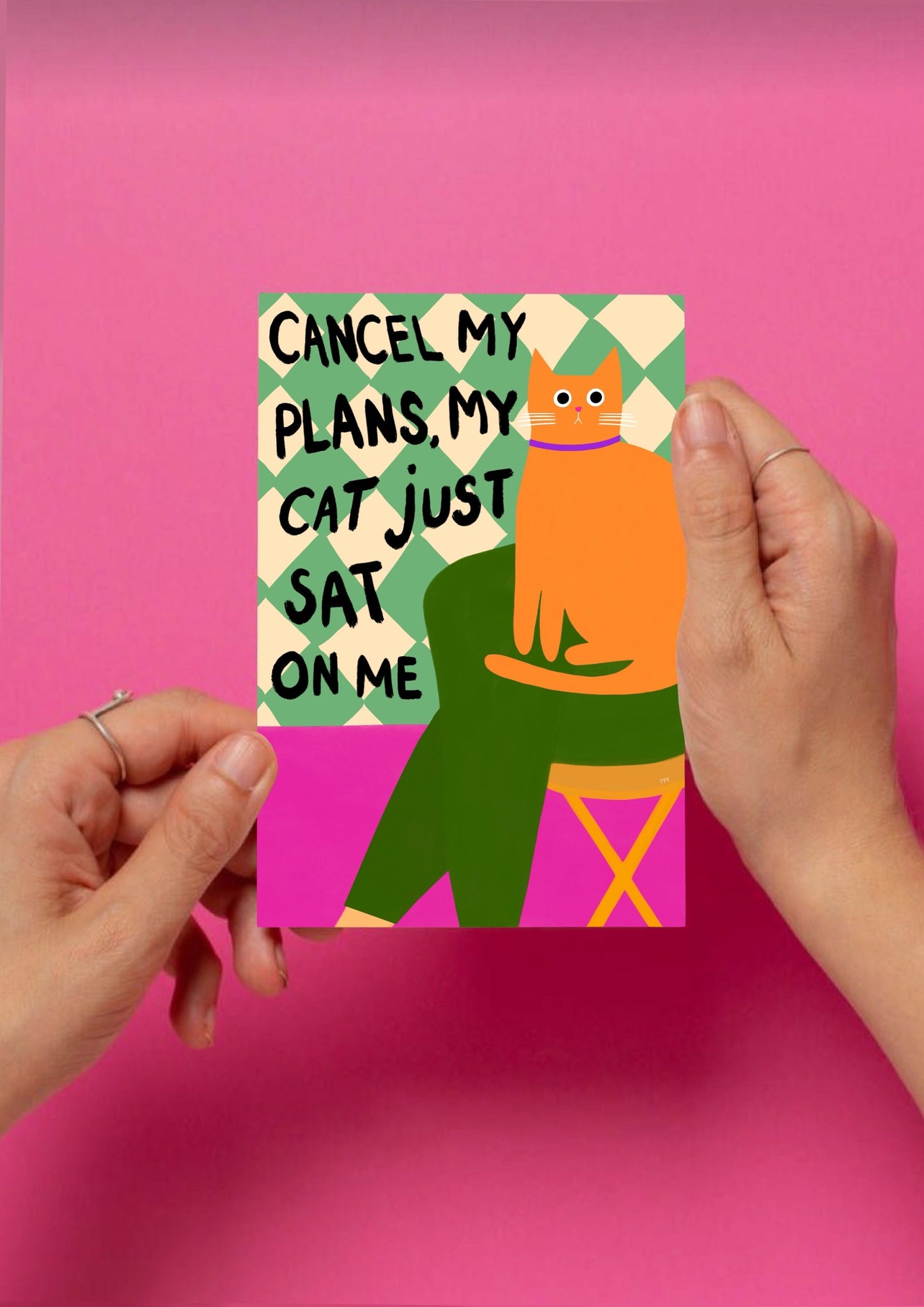 Cancel My Plans postcard
