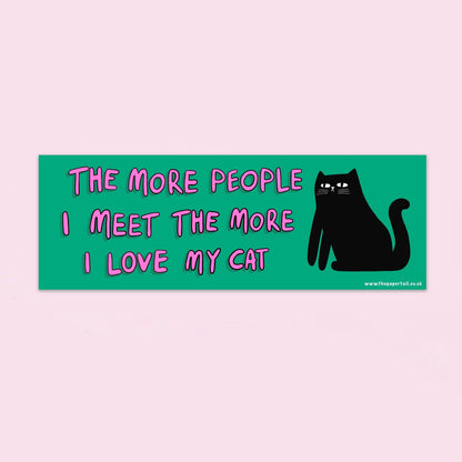 I Love My Cat car bumper sticker
