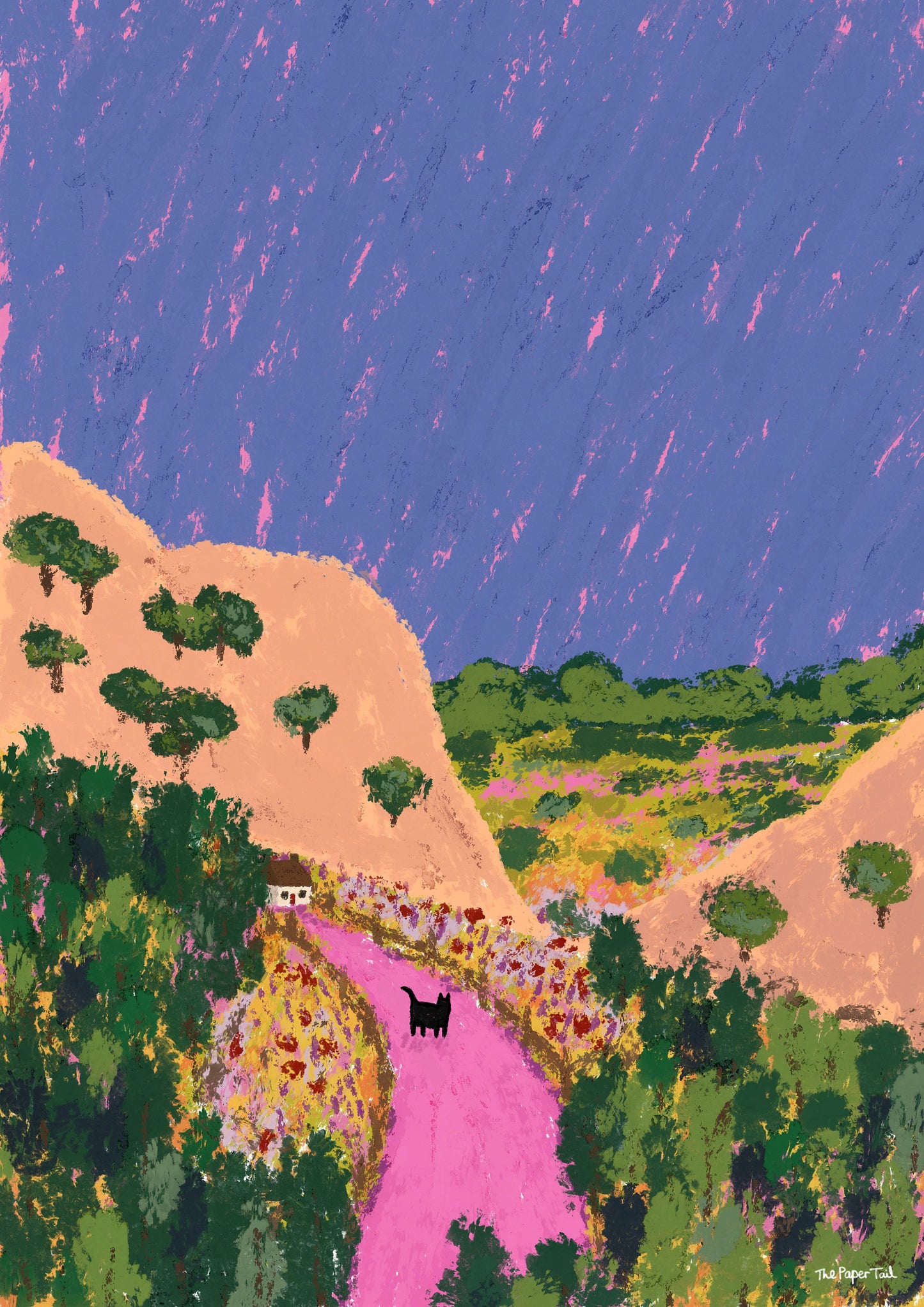 The White Cottage Print