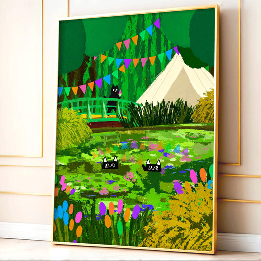 Party In The Woods print