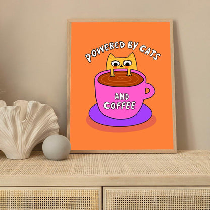 Powered By Coffee print