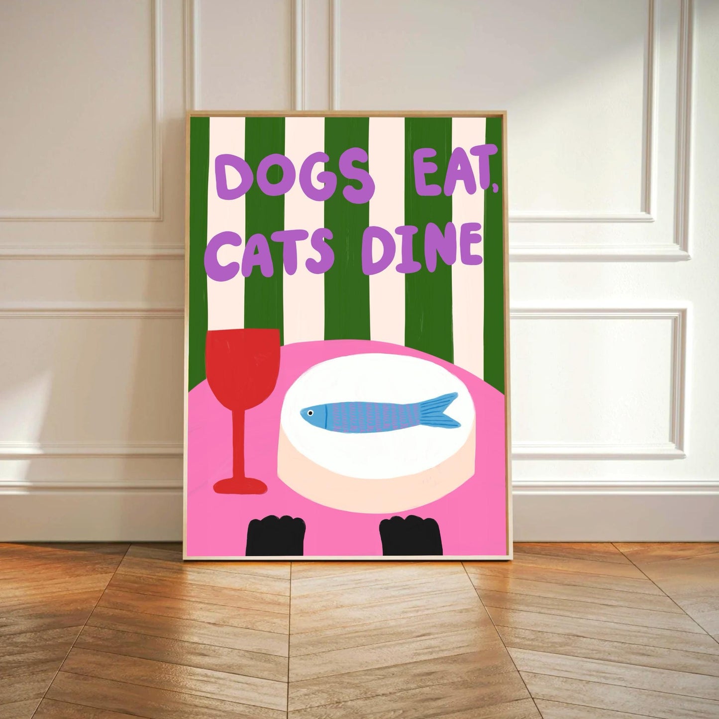 Cats Dine print