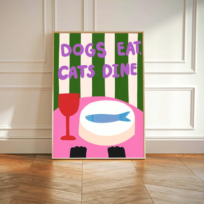 Cats Dine print