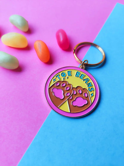 Toe Beans Enamel Keyring