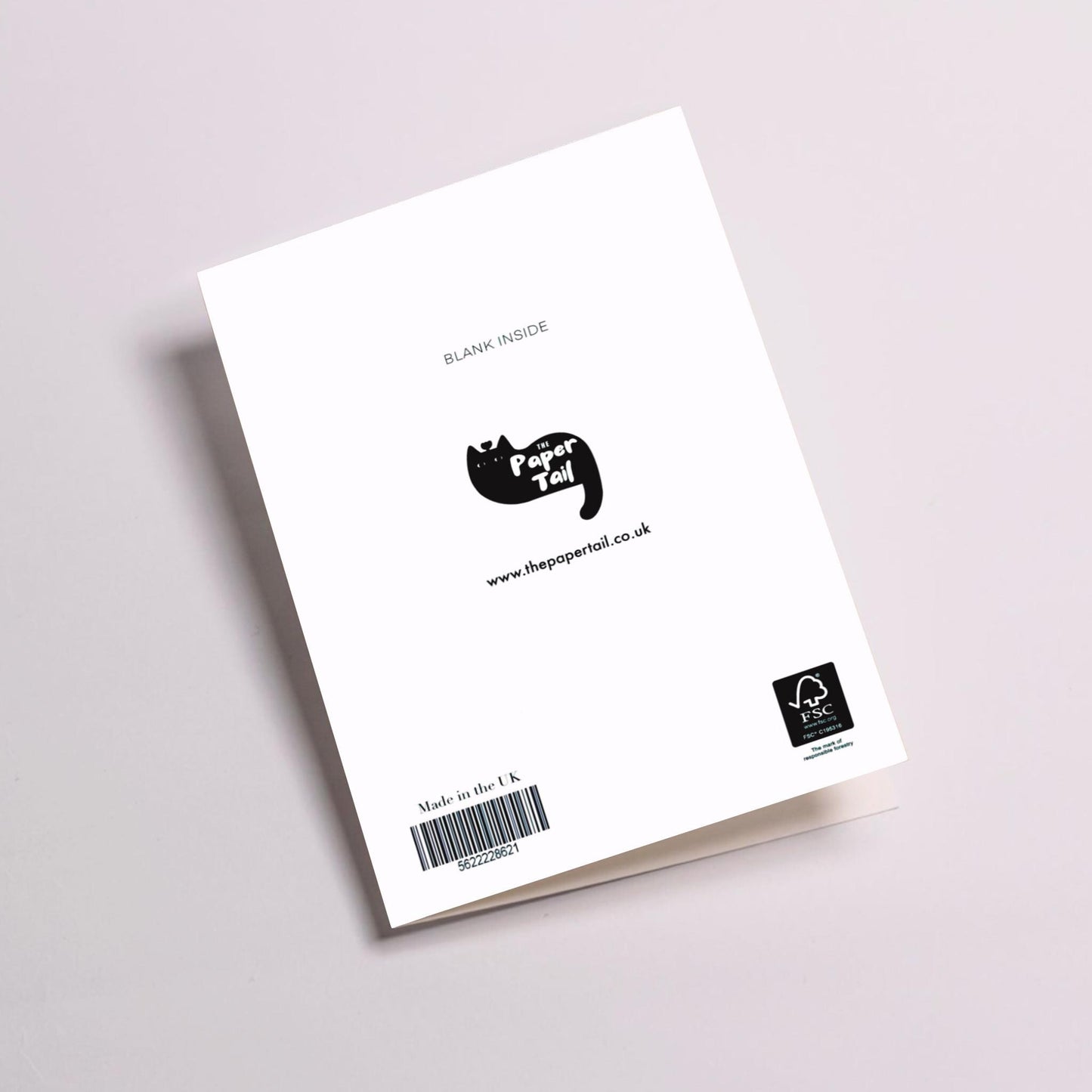 Bubble Tea Cat Greetings Card