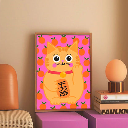 Lucky Cat Print