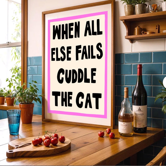 Cuddly Cat print