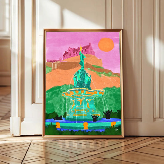 Edinburgh Ross Fountain print