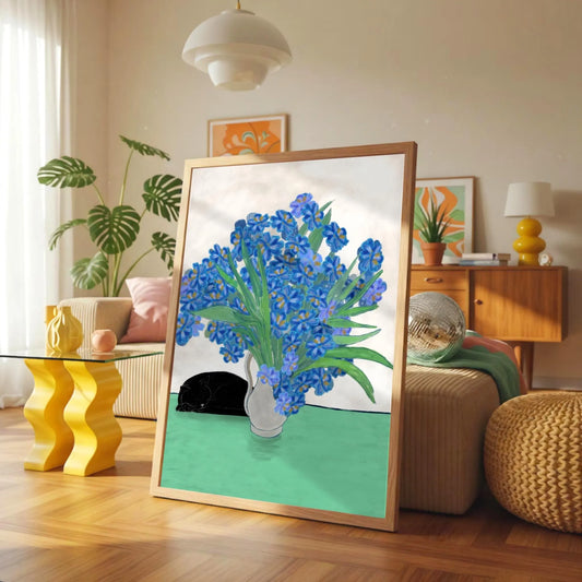 Blue Irises print