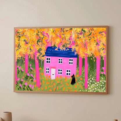 Cottage In The Woods print