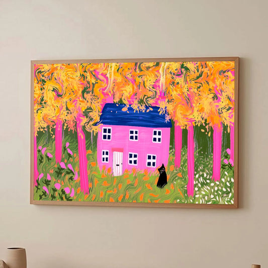 Cottage In The Woods print