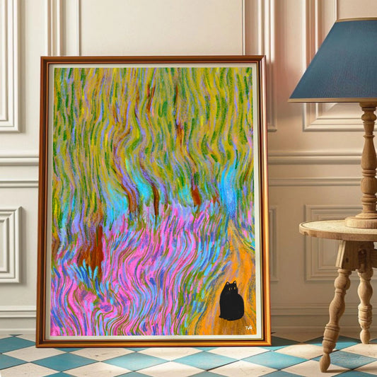 Forrest Cat print