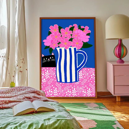 Stripy Jug print