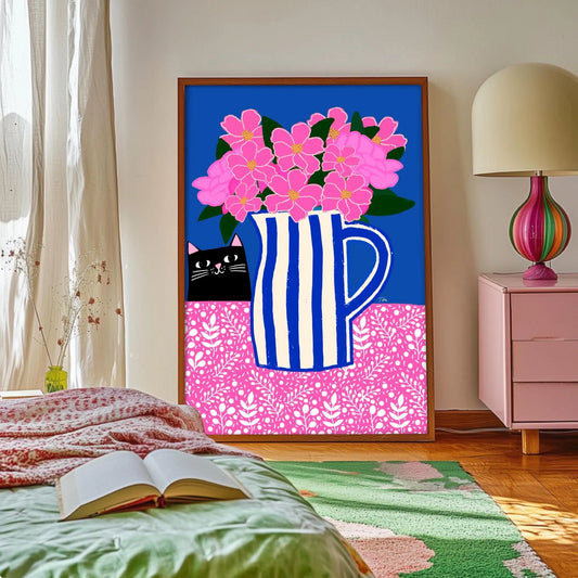 Stripy Jug print