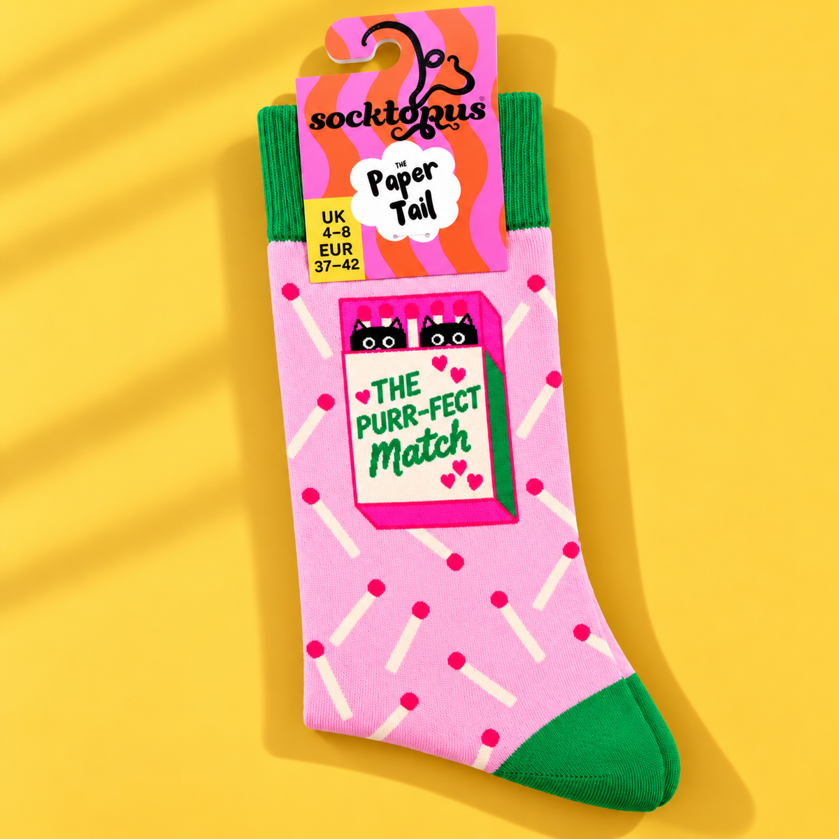 The Perfect Match - Funny Cat Socks