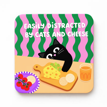 Cats And Cheese Coaster