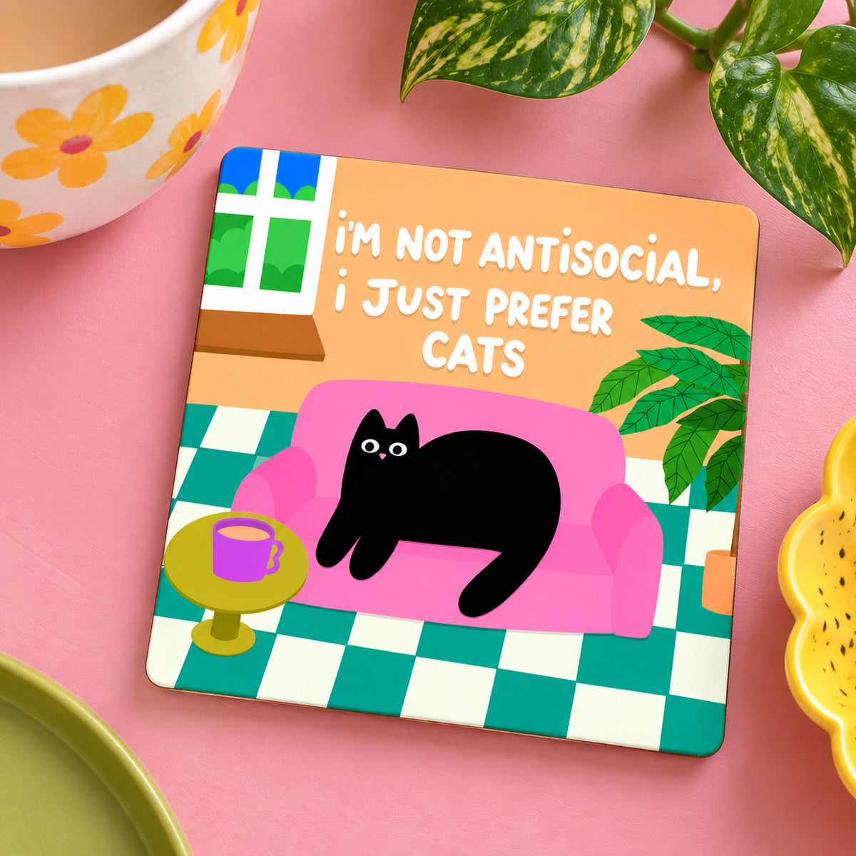 Prefer Cats Coaster