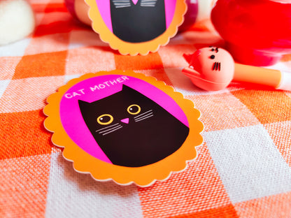 Cat Mother Vinyl Sticker