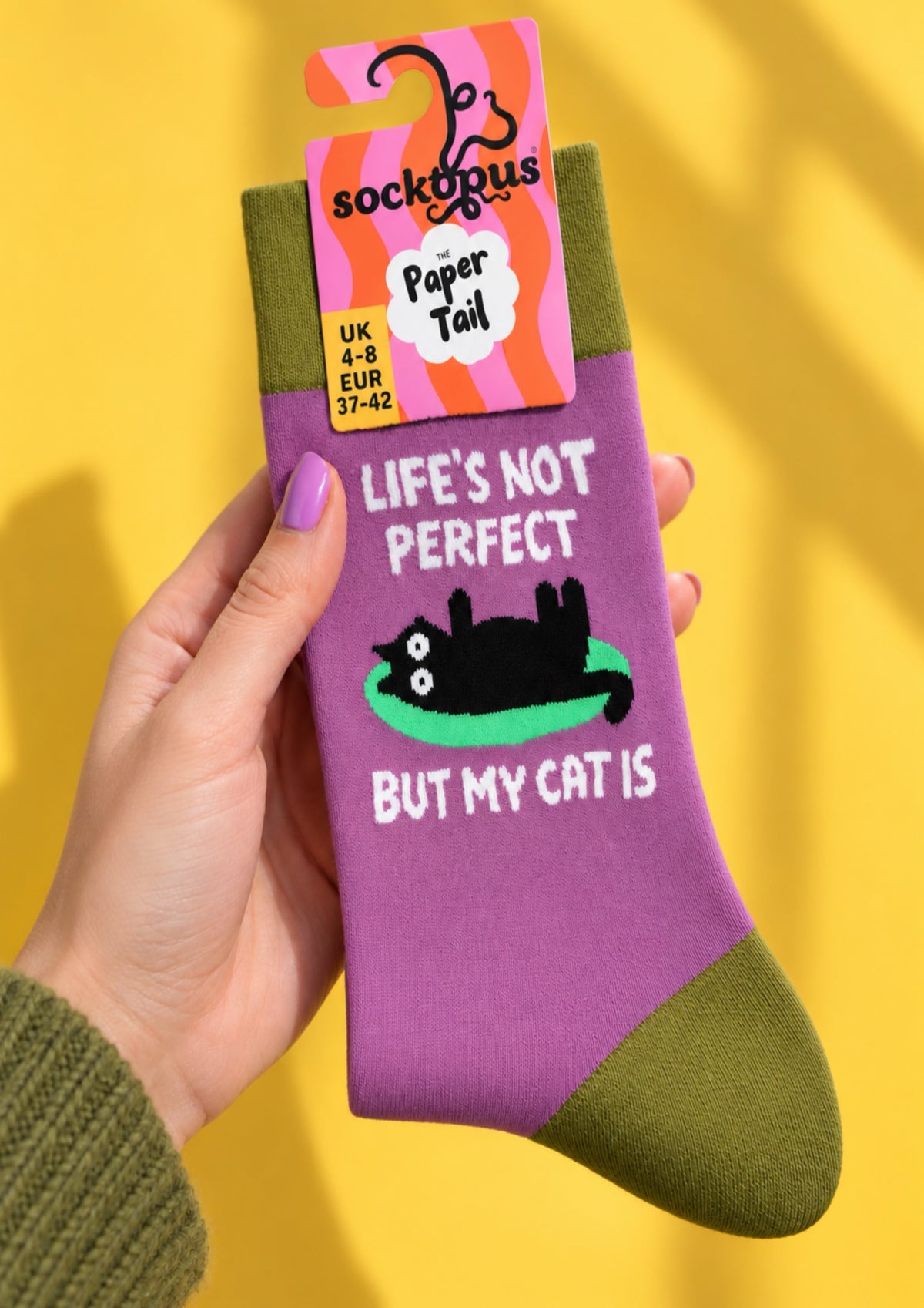 My Perfect Cat - Funny Quote Socks