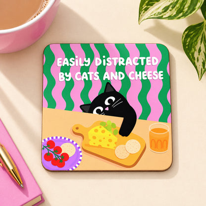Cats And Cheese Coaster
