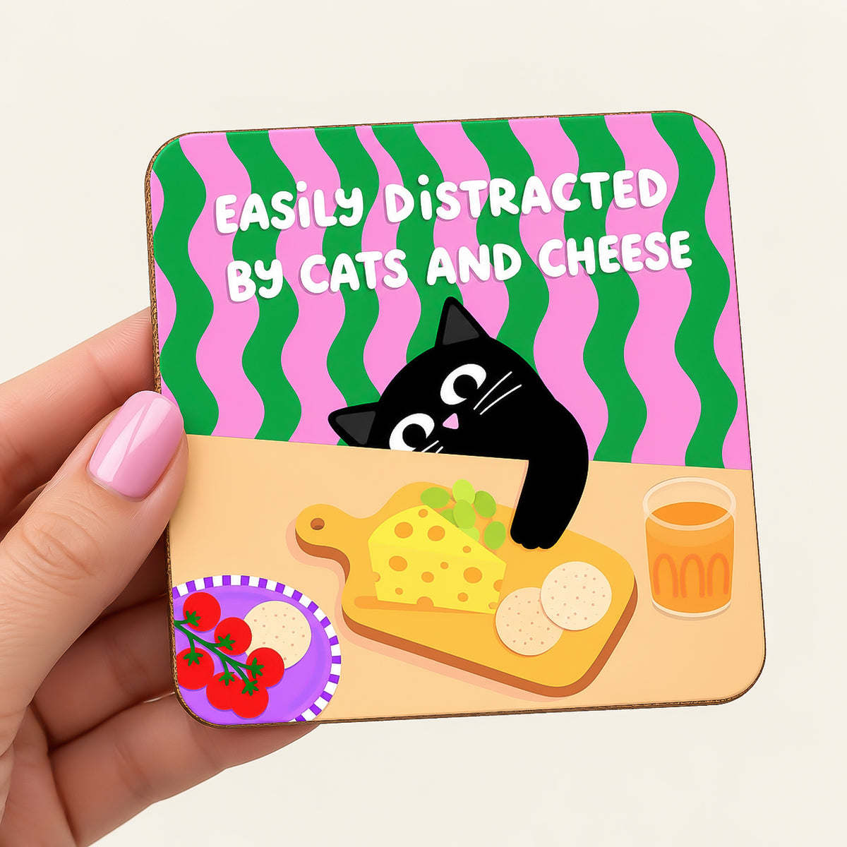 Cats And Cheese Coaster