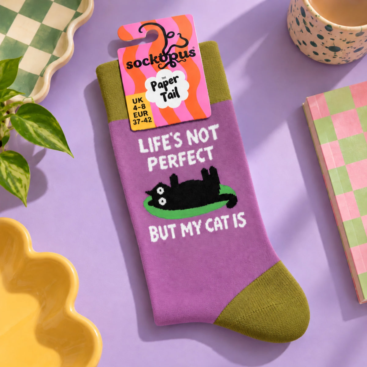My Perfect Cat - Funny Quote Socks