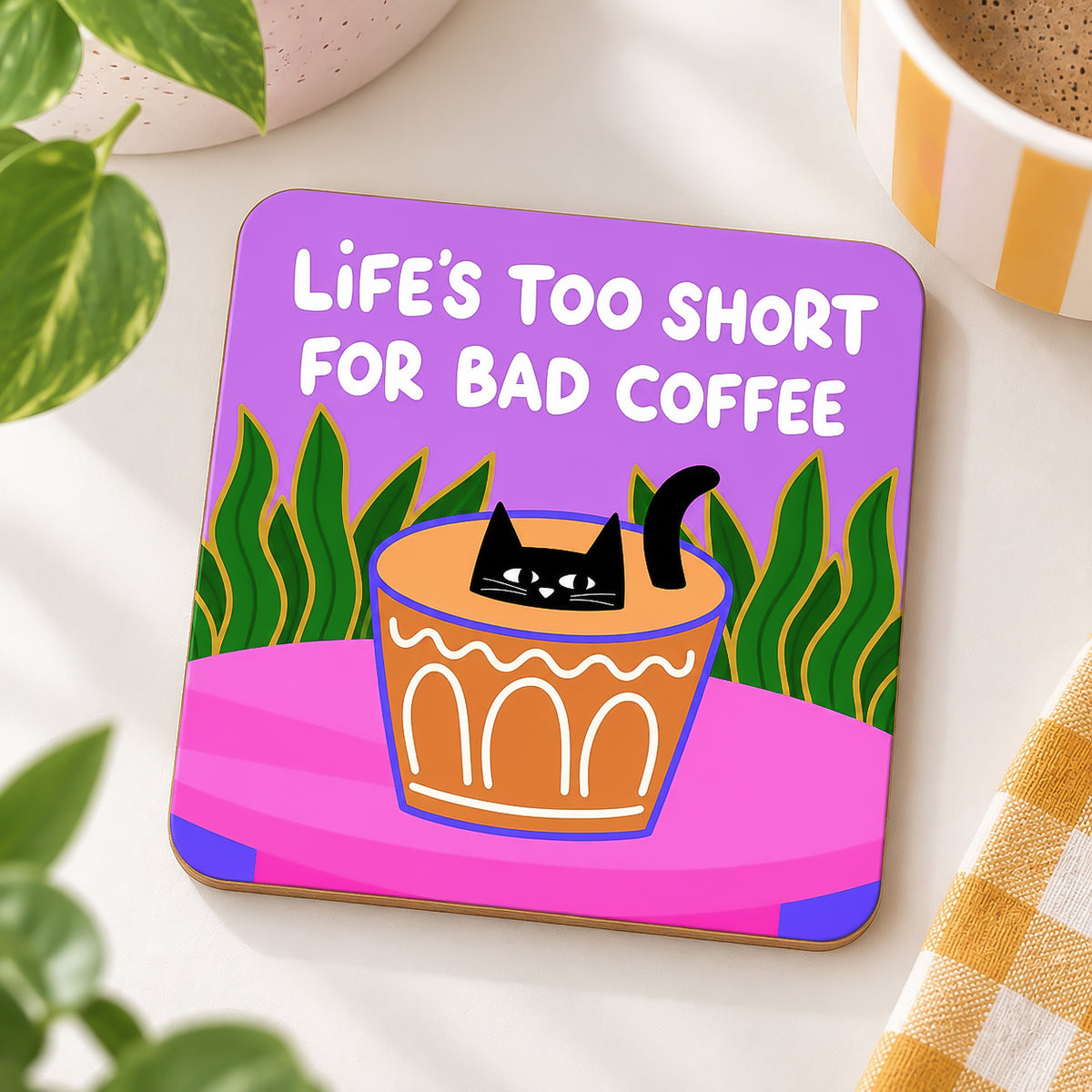 Bad Coffee Coaster