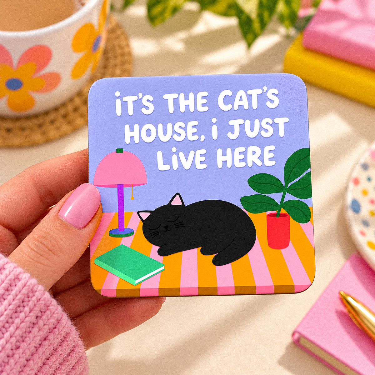 The Cat's House Coaster