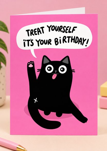 Treat Yourself - Birthday Card