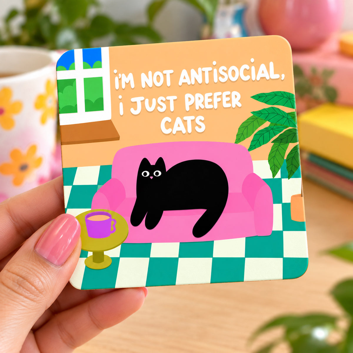 Prefer Cats Coaster