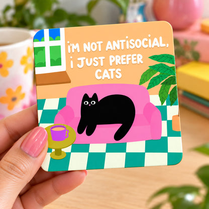 Prefer Cats Coaster