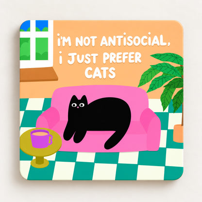 Prefer Cats Coaster