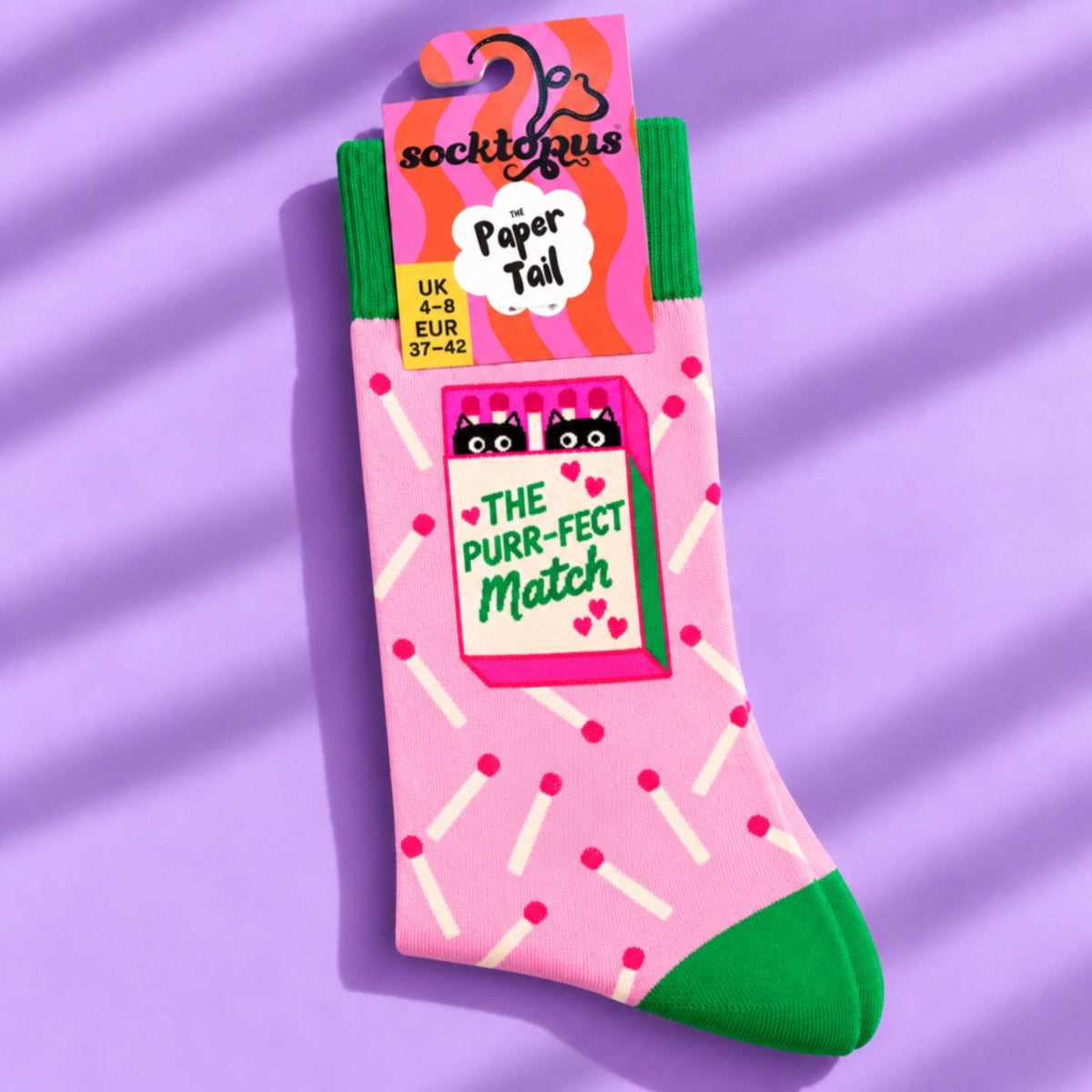 The Perfect Match - Funny Cat Socks